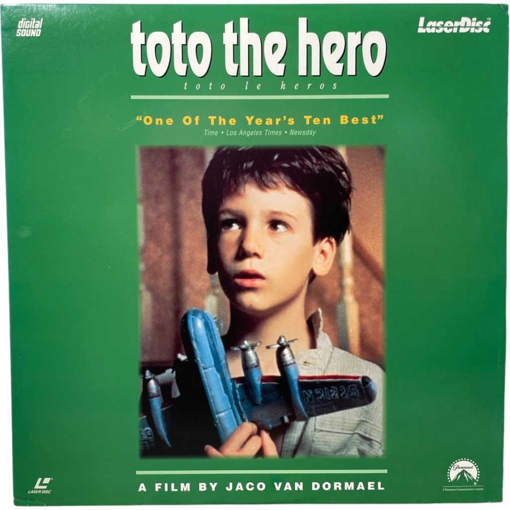 Vintage American US Laservision Videodisc Toto The Hero French Movie NTSC Digital Media Memorabilia Collector c1992
