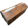 Antique French Large Wooden Chest Luggage Storage Cabinet Case Display Prop Box Decor Wood Treasure c1850-1900's
