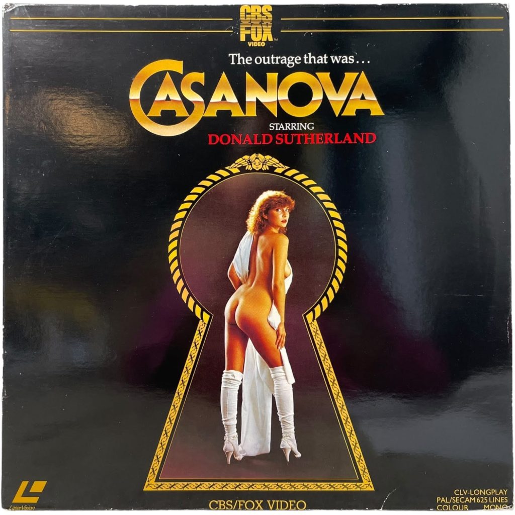 Vintage English Laservision Two Disc Videodisc Casanova Movie PAL SECAM Digital Media Memorabilia Collector c1983