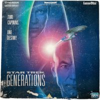 Vintage French Laservision Videodisc Star Trek Generations Blanche Movie Digital Media Memorabilia Collector c1990's