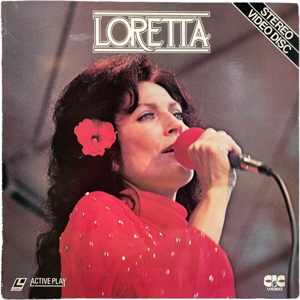 Vintage English Laservision Videodisc Loretta Movie PAL SECAM Digital Media Memorabilia Collector c1981
