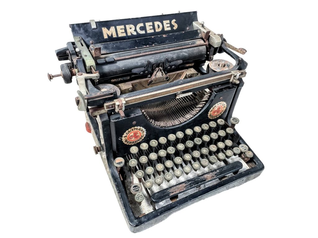Vintage Mercedes Model 4 AZERTY German For French Market Typewriter Needs Some  Attention circa 1930’s