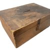 Antique French Wooden Collection Donation Payment Money Box Safe Cash Box Till Petty Coin Coins Church Storage circa 1920-30's