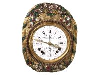 Vintage French Grandfather Grandmother Clock Insides Timepiece Hand Painted Refurbished circa 1850-1900’s Vintage French Grandfather Grandmother Clock Insides Timepiece Hand Painted Refurbished circa 1850-1900's