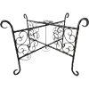 Vintage Large French Twisted Cast Iron Ornate Metal Folding Table Tray Legs Support Stand Plinth circa 1980-90's