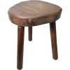 Stool Vintage French Traditional Worn Weathered Chunky Milking Stool Small Chair Stand Plinth Seating Plant Tabouret c1960-70's