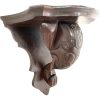 Antique French Small Elephant Head Wall Hanging Shelf Plinth Display c1920's