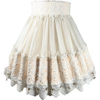 Vintage French Extra Large Cream Off White Lace Trim Gathered Lamp Shade Lampshade Light WORN DAMAGE c1960-70's