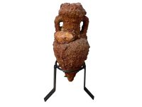 Vintage Roman Amphora Vase Pottery Pot Ornament Decoration Sea Shell Ancient Old Ancient Reproduction c1980-90’s de France Vintage Roman Amphora Vase Pottery Pot Ornament Decoration Sea Shell Ancient Old Ancient Reproduction c1980-90's de France