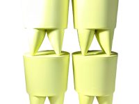 Alternative view of Vintage French Stool Starck Rest Chair Rest Plinth Stand Display Plastic Tabouret Green Pistachio Designer Storage Tabouret c1990's