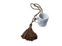 Alternative view of Vintage French Tassels Brown Gold Curtain Pullbacks Ties Tiebacks Curtains Large Tassel Tie Ribbons Rope 1990's