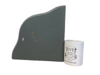 Alternative view of Vintage Italian Florentine Wall Corner Shelf Painted Grey Traditional Display Rest Stand Plinth Shelfs Wood Worn c1950-60's