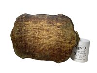 Alternative view of Vintage Italian Tray Florentine Florence Gold Wood Ornately Decorated Small Serving Lap Decoration Rectangular c1950's