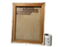 Alternative view of Vintage French Still Life Sunflower Flowers Study Oil Painting On Canvas Damaged circa 1970's