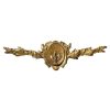 Antique French Brass Furniture Cabinet Chair Wardrobe Cupboard Sideboard Decor Topper Decorative Finial circa 1910's