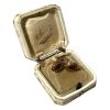 Antique French Granville Leather Wrapped Heavily Worn Necklace Pendant Box Jewellery Jewelry Case Worn Old circa 1920's