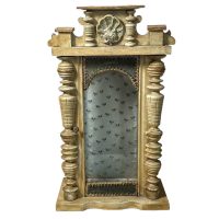 Antique French Wood Wooden Cabinet Case Display Ornament Storage Box Stand Decor c1920-30's