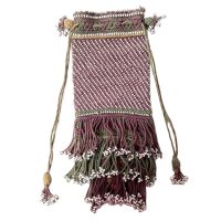 Vintage French or English Coin Purse Container Bag Handbag Costume Prop Decor c1930-1950's