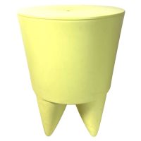 Vintage French Stool Starck Rest Chair Rest Plinth Stand Display Plastic Tabouret Green Pistachio Designer Storage Tabouret c1990's