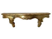 Vintage Italian Florentine Wall Shelf Traditional Display Rest Stand Plinth Shelfs Wood Worn c1950-60's