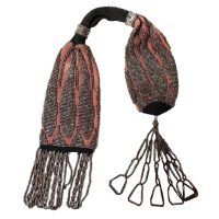 Antique French Or English Coin Purse Container With Beaded Decorative Attachments Costume Prop Decor c1900-10's