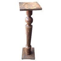 Table Vintage Side Pedestal French Plant Stand Plinth Wooden Flower Pot Ornament Display Prop Design Tabouret Furniture c1930-40's