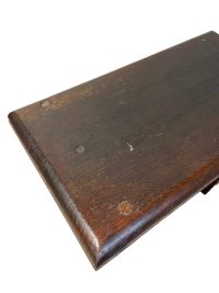 Alternative view of Vintage French Bench Stool Small Table Wooden Wood Chair Seat Step Side Stand Flower Pot Display Shelf Prop Tabouret c1960-70's