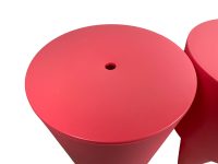 Alternative view of Vintage French Stool Starck Rest Chair Seat Rest Plinth Stand Display Plastic Tabouret Pink Designer Storage Tabouret c1990's