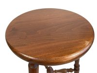 Alternative view of Vintage French Brittany Breton Style Wooden Plant Stand Small Side Table Flower Pot Display Prop Tabouret circa 1960-70's