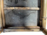 Alternative view of Vintage Asian Small Bamboo Wickerwork Canework Plant Pot Stand Pedestal Plinth Display Holder Tiny Tabouret circa 1960-70s