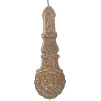 Antique French Copper Metal Grandfather Grandmother Large Clock Pendulum Part circa 1910's