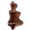 Vintage French Rustic Wooden Wood Stand Corner Small Shelf Wall Hanging Display Shelfs Storage circa 1970's