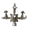 Antique French Metal Bathroom Bath Shower Hot Cold Froid Chaud Faucet Mixer Water Tap Taps c1910-20's