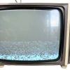 Vintage French Radiola Push Button Black And White Portable Television TV 110-220v circa 1970's