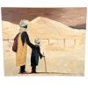 Vintage French Oil Painting "Mon Fils Et Moi" My Daughter and Me On Canvas Signed Arabian Desert circa 2000's