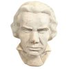 Vintage French Beethoven Plaster Reproduction Of Original Bust Decor circa 1940-50's