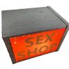 Vintage English Adapted Upcycled Sex Shop Advertising Electric Light Wall Or Desktop Bedside Studio Lamp c1970's