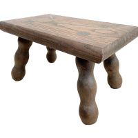 Stool Vintage French Milking Farmer Chair Step Seat Wooden Wood Tiny Table Farmhouse Bobbin Rest Stand Tabouret c1960-70’s Stool Vintage French Milking Farmer Chair Step Seat Wooden Wood Tiny Table Farmhouse Bobbin Rest Stand Tabouret c1960-70's