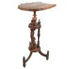 Antique French Traditional Worn Weathered Damaged Horseshoe Shaped Top Tall Stand Rest Plinth Tabouret c1920-30's