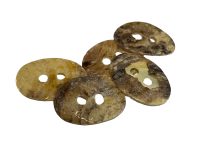 Alternative view of Antique French Small Mother Of Pearl Applique Button Decor Hand Carved Others Available SOLD INDIVIDUALLY c1920's