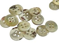 Alternative view of Antique French Small Tiny Mother Of Pearl Shell Applique Button Decor Hand Carved Others Available Sold As A Lot Of 55 c1920-50's