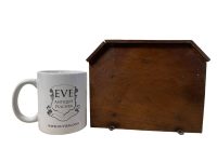 Alternative view of Antique French Shelf Small Plinth Wood Wooden Dark Brown Natural Wood Shelving Wall Stand Display Ornate c1910's