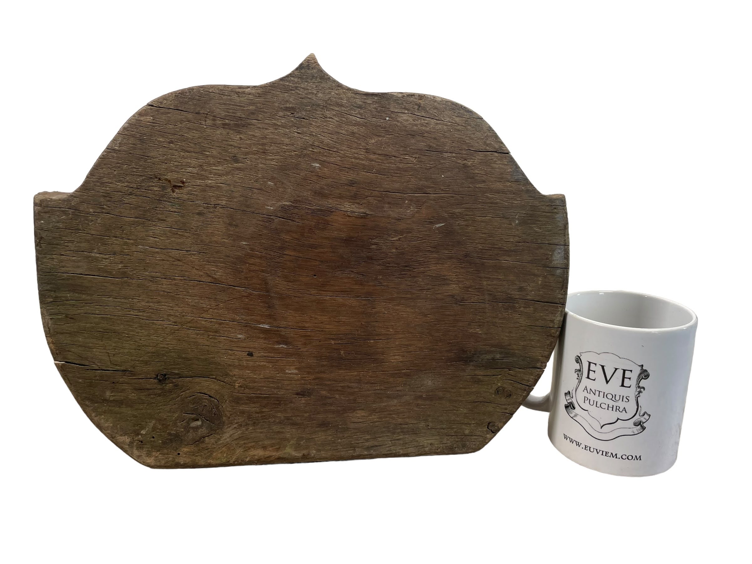 Antique French Stool Chair Wooden Kitchen Small Table Shaped Seat Plant Stand Plinth Tabouret c1900’s 5 Antique French Stool Chair Wooden Kitchen Small Table Shaped Seat Plant Stand Plinth Tabouret c1900's - Image 5