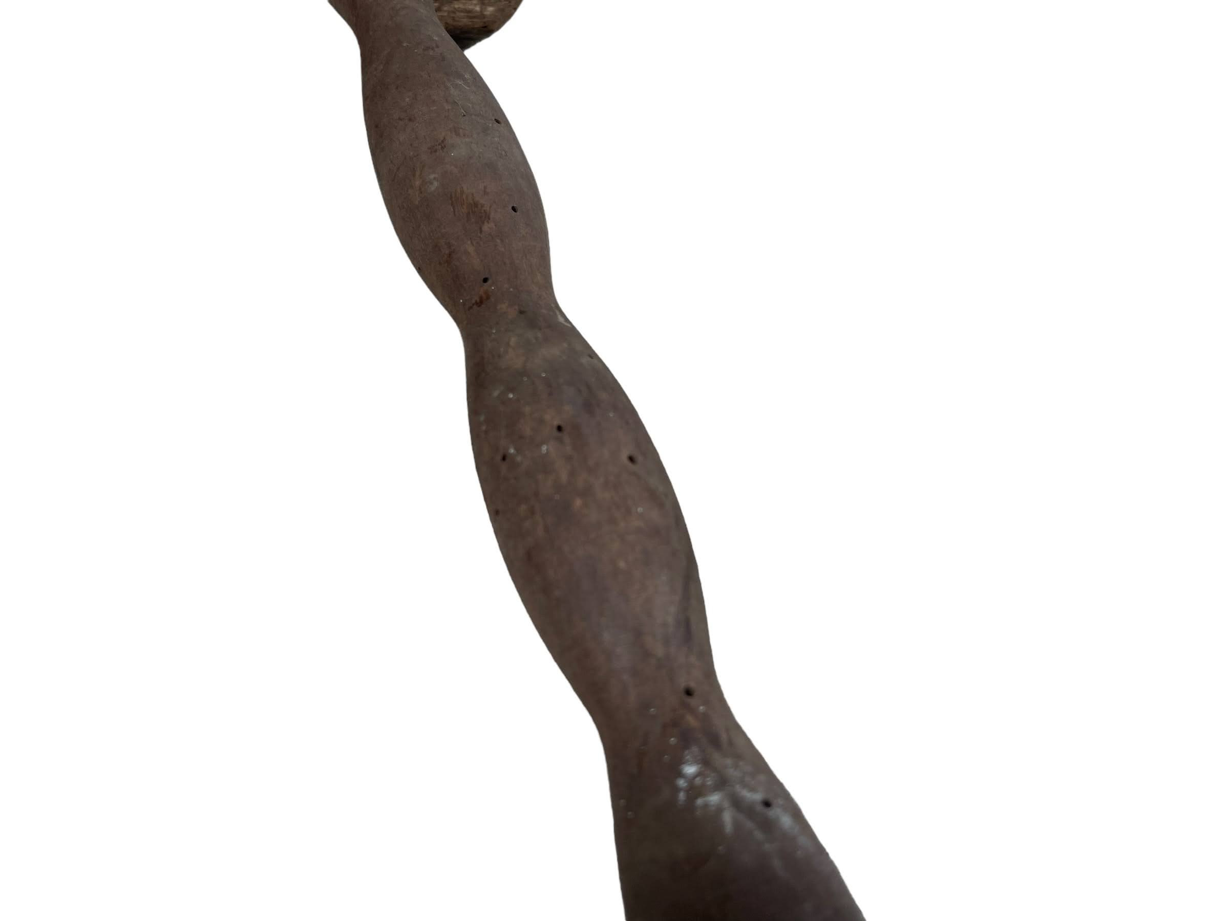 Antique French Stool Chair Wooden Kitchen Small Table Shaped Seat Plant Stand Plinth Tabouret c1900’s 10 Antique French Stool Chair Wooden Kitchen Small Table Shaped Seat Plant Stand Plinth Tabouret c1900's - Image 10