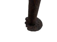 Alternative view of Vintage French Small Milking Stool Wooden Rusty Metal Step Chair Seat Kitchen Industrial Commercial Genuine circa 1950-60's