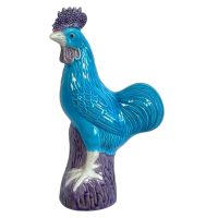 Vintage Chinese Chicken Blue White Export Porcelain Figural Ceramic Ornament Decorative Figurine Small circa 1950-60’s Vintage Chinese Chicken Blue White Export Porcelain Figural Ceramic Ornament Decorative Figurine Small circa 1950-60's