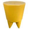 Vintage French Stool Starck Rest Chair Seat Rest Plinth Stand Display Tabouret Mango Mustard Yellow Designer Storage Tabouret c1990's