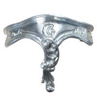 Vintage Italian Small Tiny Florentine Style Silver Wall Shelf Traditional Display Rest Stand Plinth DAMAGED c1990’s Vintage Italian Small Tiny Florentine Style Silver Wall Shelf Traditional Display Rest Stand Plinth DAMAGED c1990's