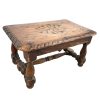 Antique French Footstool Foot Stool Rest Wooden Bench Seat Tiny Table Stand Display Prop Worn Furniture c1910's