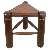 Stool Vintage French Traditional Traingle Milking Stool Small Stand Rest Plinth Seating Plant Tabouret Rattan c1960-70’s Stool Vintage French Traditional Traingle Milking Stool Small Stand Rest Plinth Seating Plant Tabouret Rattan c1960-70's